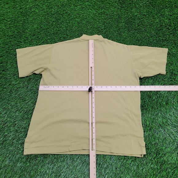 Vintage 90s Munsingwear MOD Shirt Large 21x25 Cropped Green - Picture 6 of 12